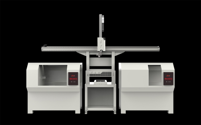 三軸一拖二車床機(jī)械手